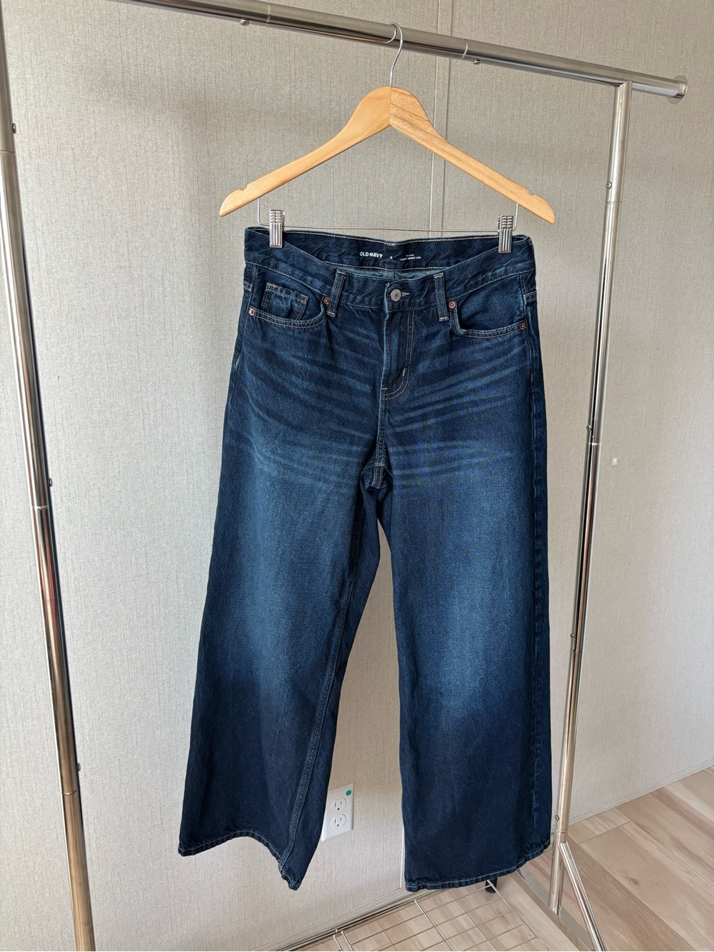 Old Navy Dark Blue Wide Leg Jeans